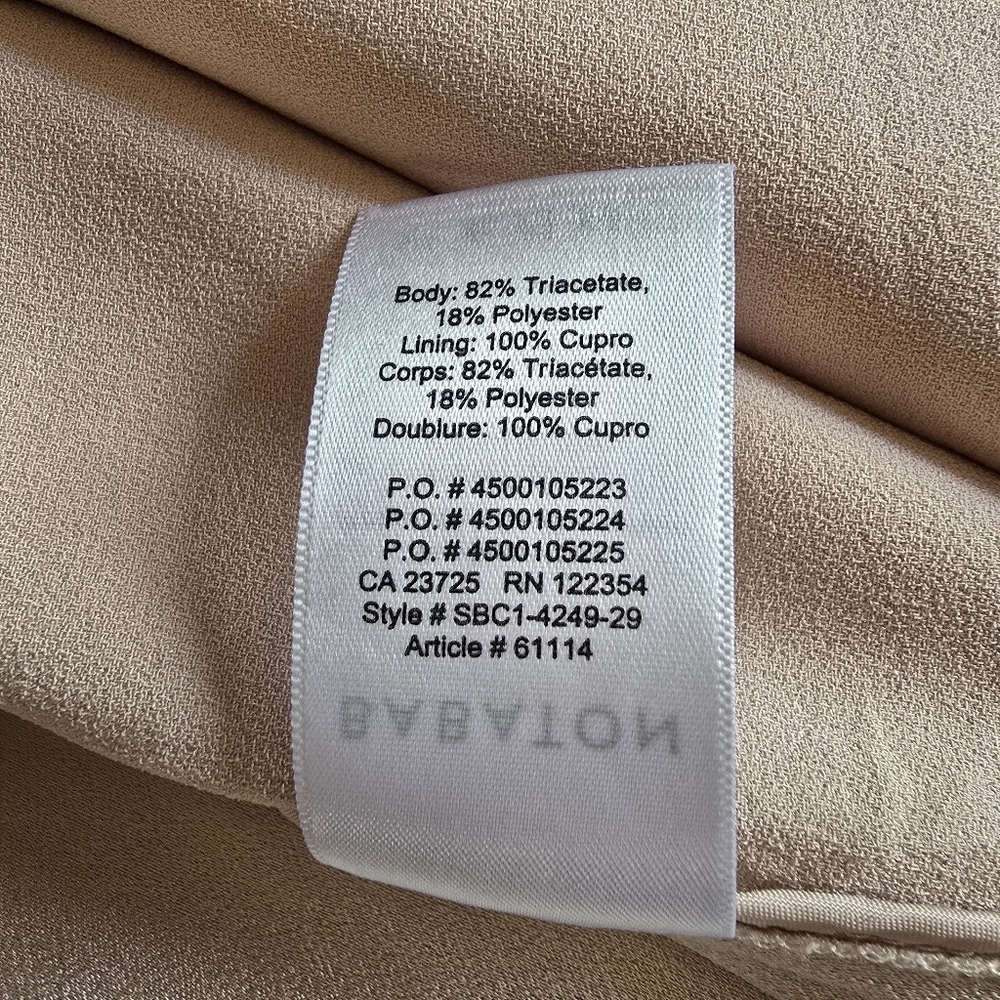 Aritzia Babaton Power Hip Blazer Peach size 8 - Picture 11 of 12